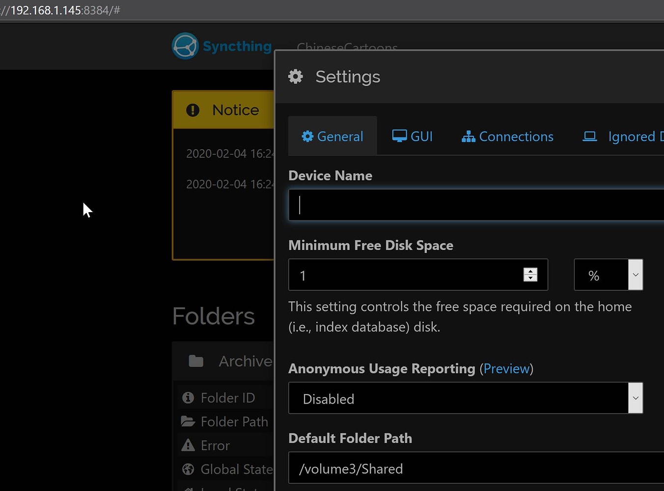 synology syncthing