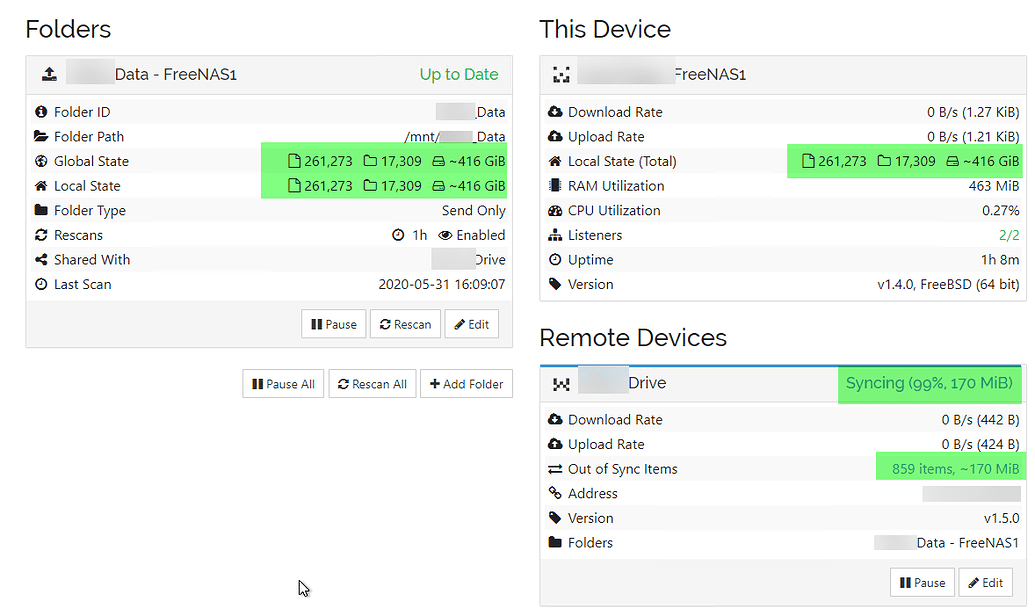 syncthing file versioning