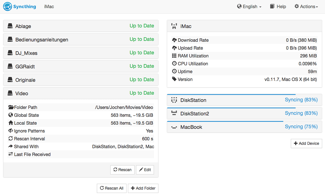 synology cannot create new folder in mac