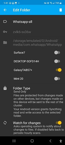 Whatsapp-all-Syncthing