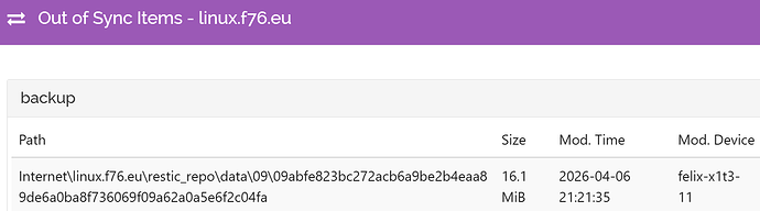 Screenshot on receiver side