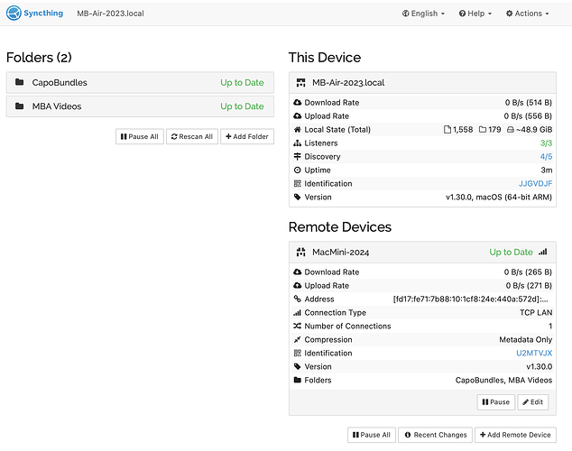 Macbook Air Syncthing GUI Screenshot 2026-02-17 at 11.48.21