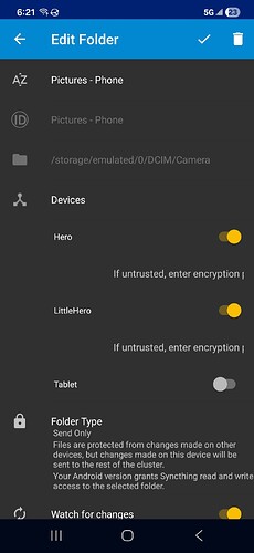 Phone - Pictures folder