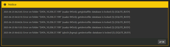 Syncthing Error