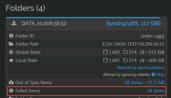 Syncthing Error0
