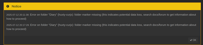 Sidenote, I think Syncthing errors need to be less vague. I have no idea WHAT is causing it to hang up