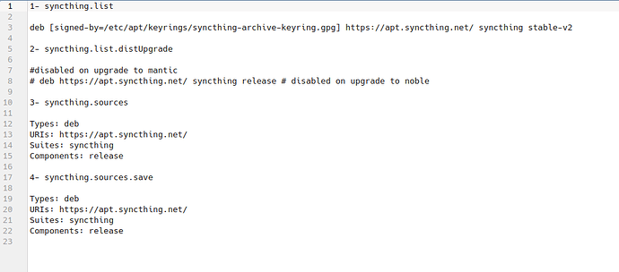 issue syncthing