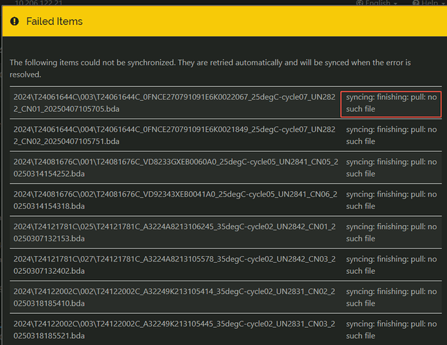 Syncthing Error1