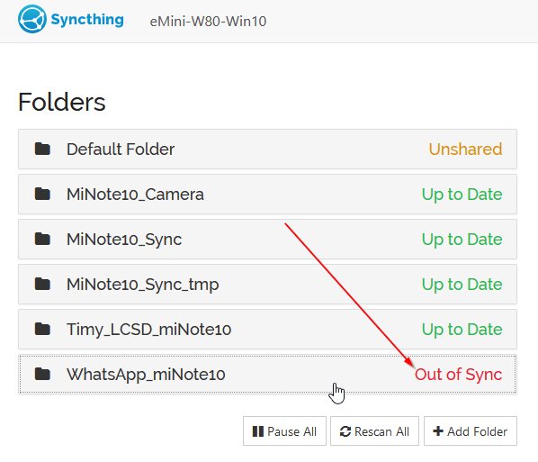 Syncthing_Whatsapp folder out of sync