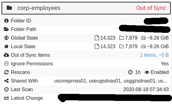 syncmate lost connection